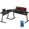Ugaoni Gaming sto Huzaro Hero 6.0 Crni RGB