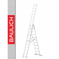 BAULICH 3x11 Trodelne Aluminijumske Merdevine Basic