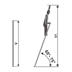 Prislone jednodelne merdevine 18 gazišta 4,76m 150kg Elkop 10467