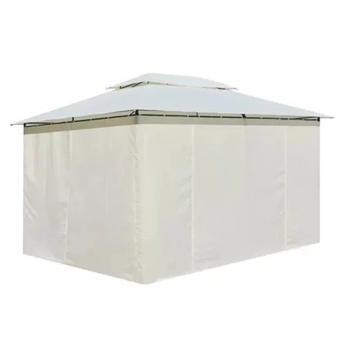 Gazebo metalna tenda Bally sa zavesama - BEŽ boja - Image 6