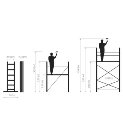 Aluminijumska Skela 3,95m IKAR Pro