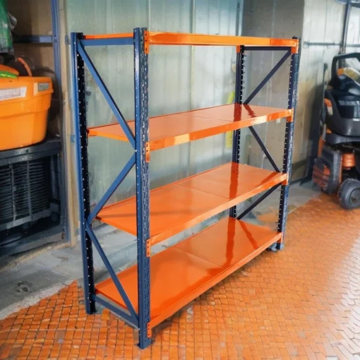 Metalna montažna polica 200x200x60cm 4x200kg - potpuno metalna - Slika 2