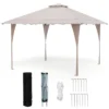 Gazebo paviljon sa mehanizmom 4x4m Bež