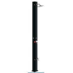 Solarni tuš 60 l sa slavinom za pranje nogu crni E-112