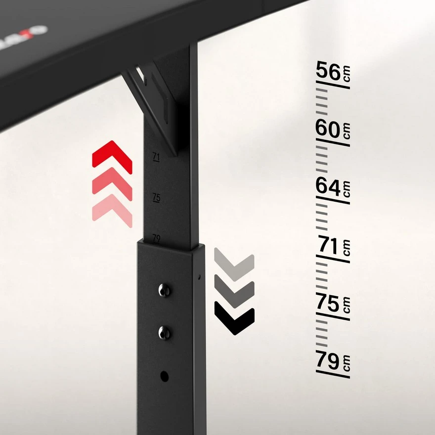 Gaming sto Huzaro Hero 4.6 Crni Podesivi 160x60cm - Slika 4