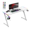 Gaming sto Huzaro Hero 3.3 Beli RGB 140x60cm