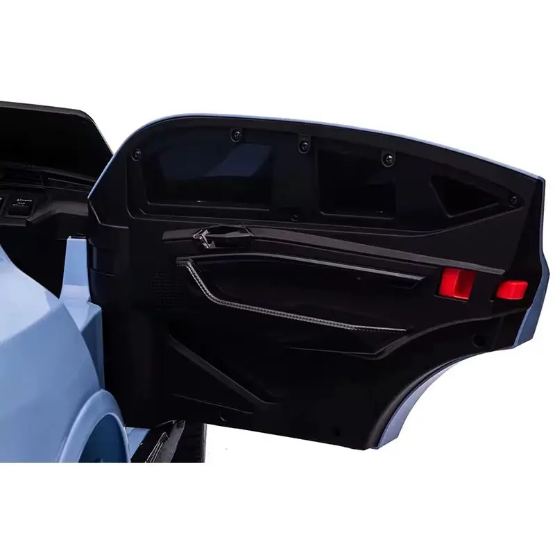 Audi E-Tron Sportback - Licencirani auto na akumulator - Meke gume + kožno sedište - Plavi - Slika 3