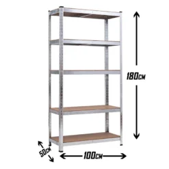Metalna Montažna Polica 180x100x50cm 5x175kg